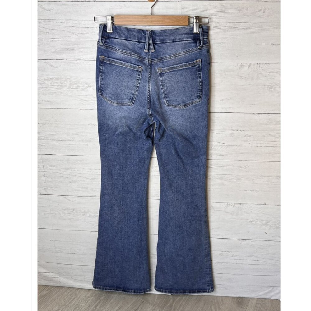 Good American Jeans Womens Size S Power Stretch Pull-On Flare High Rise Comfort - Picture 12 of 16